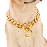 Strong Pet Dog Collar Stainless Steel Pubby Pitbull Training Choke Chain Collar