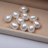 Smooth Leather 10mm Rice Beads Large Grain Oval Egg-Shaped DIY Jewelry Pendant