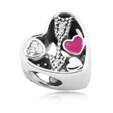 Love Charm Woman DIY Bracelet Bangle Silver Beads For Jewelry Making