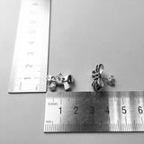 925 Sterling Silver Zirconia BowKnot Stud Earring Gift for Women