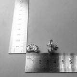 925 Sterling Silver Zirconia BowKnot Stud Earring Gift for Women