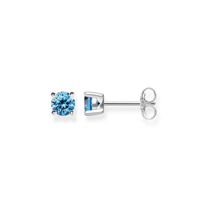 Colorful Stone Bohemia Stud Earrings 925 Sterling Silver Jewelry