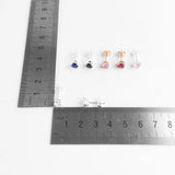 Colorful Stone Bohemia Stud Earrings 925 Sterling Silver Jewelry
