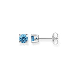 Colorful Stone Bohemia Stud Earrings 925 Sterling Silver Jewelry
