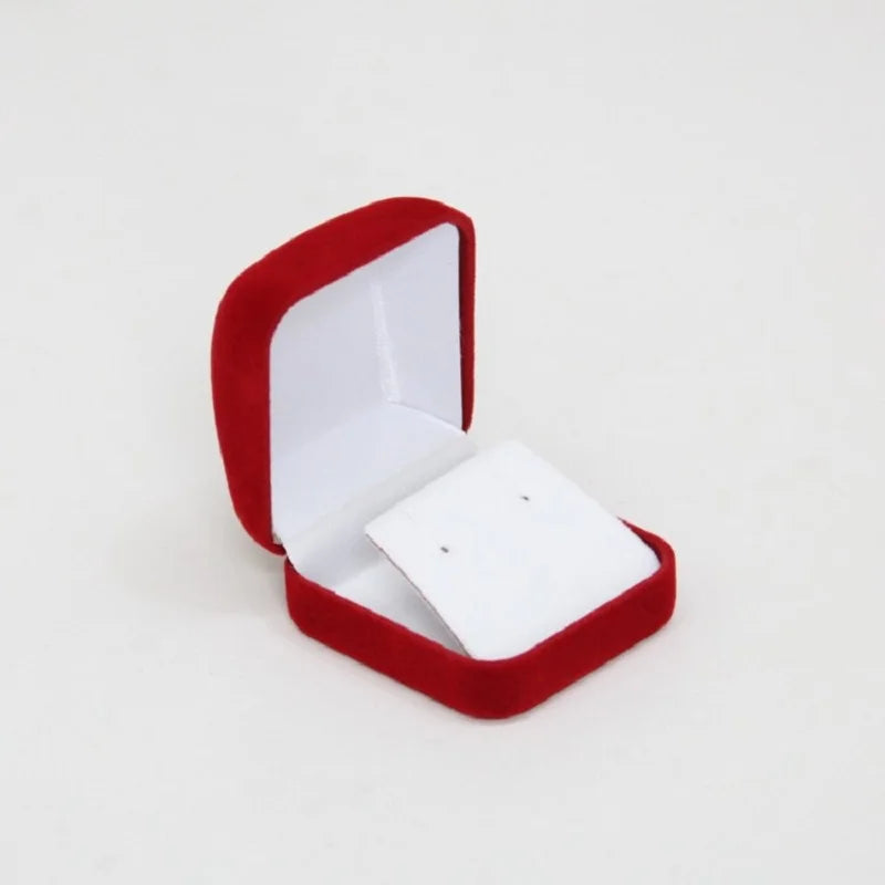 Velvet Stud Earring Packaging Box Pendant Necklace Organizer