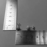 925 Sterling Silver Zirconia Stud Earring Gift for Women