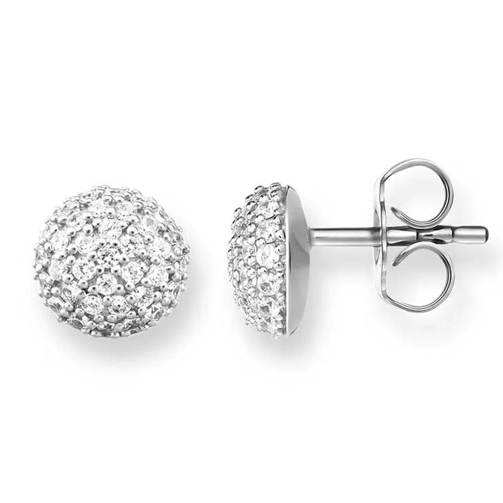 925 Sterling Silver Zirconia Stud Earring Gift for Women