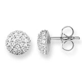 925 Sterling Silver Zirconia Stud Earring Gift for Women