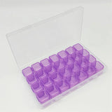 28 Grid Stud Earrings Accessories Box Desktop Storage Plastic Boxes