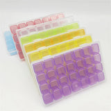 28 Grid Stud Earrings Accessories Box Desktop Storage Plastic Boxes