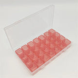 28 Grid Stud Earrings Accessories Box Desktop Storage Plastic Boxes