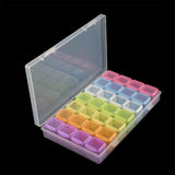 28 Grid Stud Earrings Accessories Box Desktop Storage Plastic Boxes