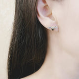 Bee Dancer Stud Earrings in 925 Sterling Silver