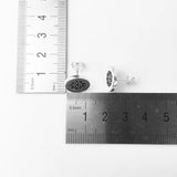 925 Silver Zirconia Stud Earrings, Europe Style