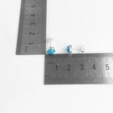 925 Silver Stone Stud Earrings High Quality Europe Style Gift