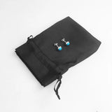 925 Silver Stone Stud Earrings High Quality Europe Style Gift