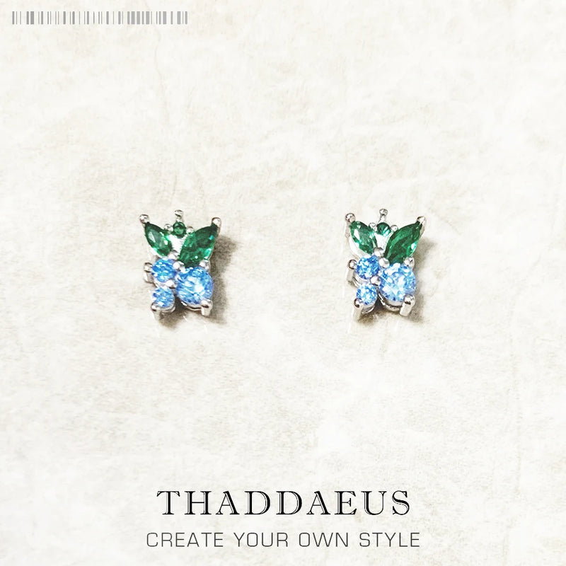 Blueberry Stud Earrings Sweet Fine Jewelry 925 Sterling Silver