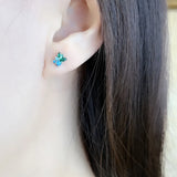 Blueberry Stud Earrings Sweet Fine Jewelry 925 Sterling Silver