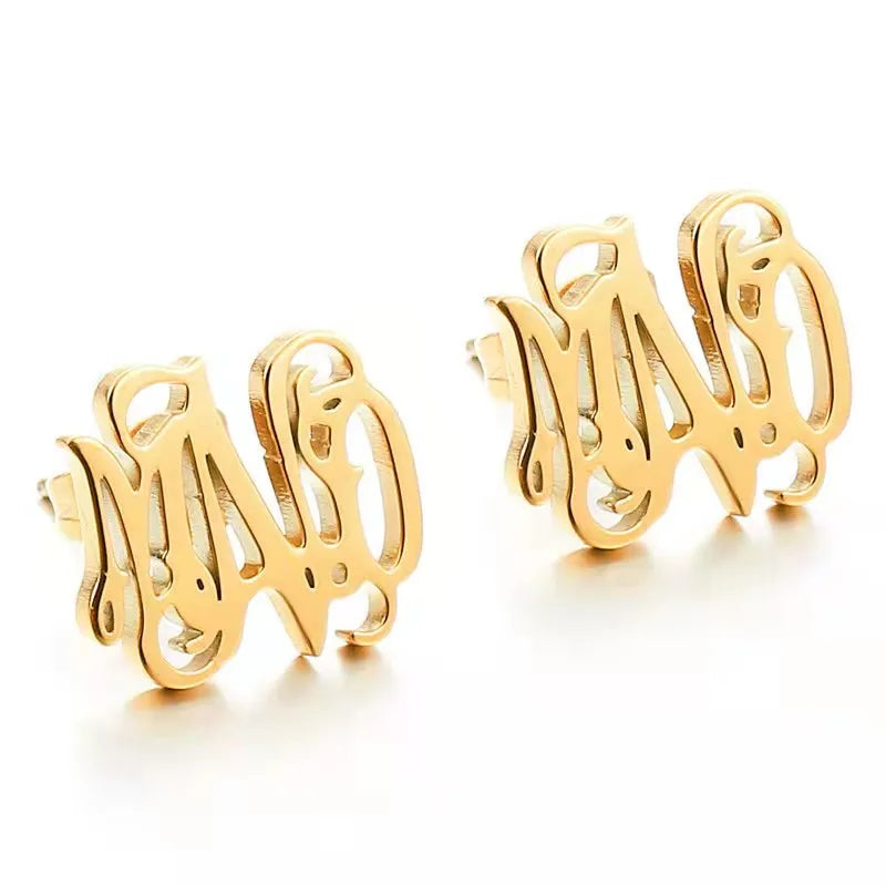 Pentagram Stud Earrings DIY Stainless Fadeless
