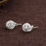 925 Sterling Silver Stud Earrings for Women Bridal Wedding Jewelry