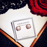 Vintage Pearls Stud Earrings for Women S925 Sweet Accessories