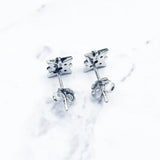 Star Stud Earrings 925 Silver Zirconia Europe Style Fine Jewelry