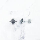 Star Stud Earrings 925 Silver Zirconia Europe Style Fine Jewelry