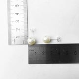 Pearl Ball Stud Earrings 925 Sterling Silver
