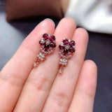 Amethyst Green Crystal Stud Earrings