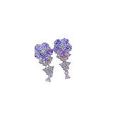 Amethyst Green Crystal Stud Earrings