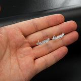 Stud Earrings with Name Stainless Steel Earring for Women