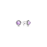 Moon Stone Stud Earrings S925 Silver Fine Jewelry Gift