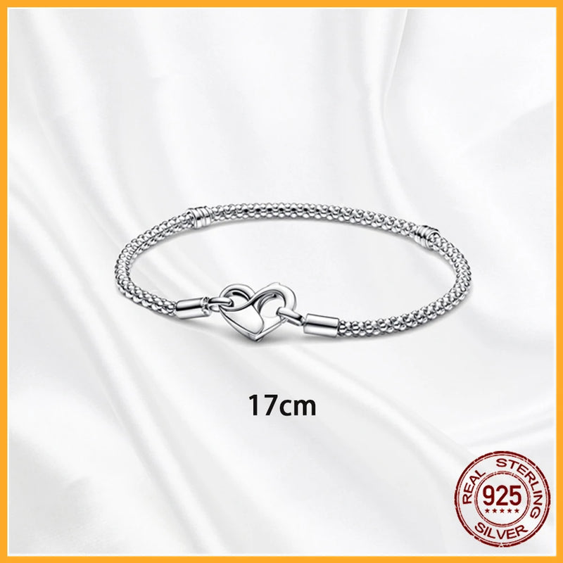 Studded Chain Necklace Radiant Heart Gift Set 925 Sterling Silver