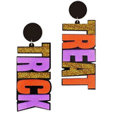 Halloween Punk Acrylic Dangle Earrings Funky Women's Jewelry