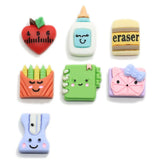 Resin School Supplies Flatback Tiny Eraser Cabcohon