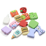 Resin School Supplies Flatback Tiny Eraser Cabcohon
