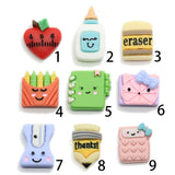 Resin School Supplies Flatback Tiny Eraser Cabcohon