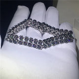 Rainbow CZ Rose Filled Bracelet for Women