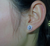 Lab Diamond Stud Earring 925 Sterling Silver Jewelry