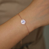 925 Silver Cross Bracelet CZ Pave Delicate Adjustable
