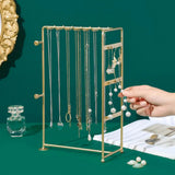 Space Saving Jewelry Display Rack Multi-hooks Jewelry Storage