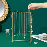 Space Saving Jewelry Display Rack Multi-hooks Jewelry Storage