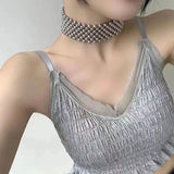 Silver Women Waist Chain Spice Girls Decorative Necklace