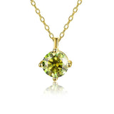 Multicolor Moissanite Diamond Pendant Necklace 925 Sterling Silver