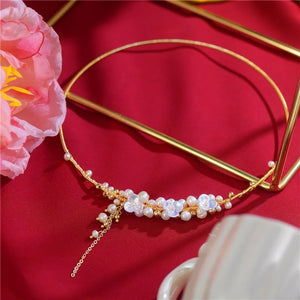 Stylish Pearl Accessories 14k Plated Women's Collar