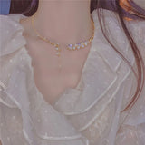 Stylish Pearl Accessories 14k Plated Women's Collar