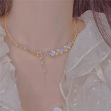 Stylish Pearl Accessories 14k Plated Women's Collar