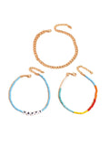 Boho Style Beaded Alphabet Anklet for Women