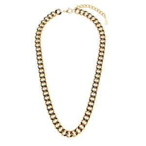Colorful Cuban Chain Necklace Hiphop Jewelry Women
