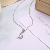 Stylish Clavicle Chain Collarbone Necklace Silver Plated